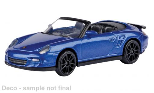 Modelauto Porsche 911 Turbo blauw 1/43 Motormax