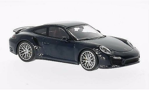 Porsche 911 Turbo S 1/43 Minichamps blauw 2013 modelauto