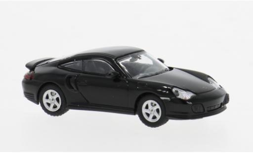 Modelauto Porsche 911 Turbo zwart 2000 1/87 Minichamps