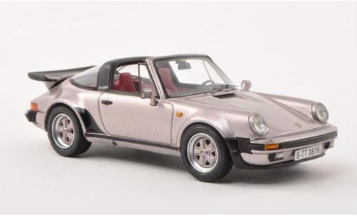 Porsche 911 Turbo 1/43 Neo Targa flieder-grijs 1982 modelauto