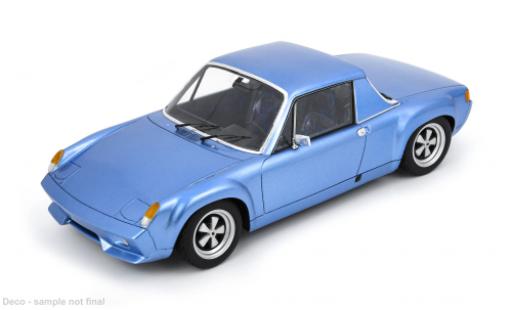Modelauto Porsche 916 Base Chassis 17 blauw 1972 1/18 Schuco