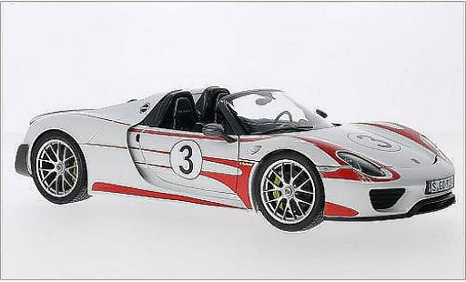 Porsche 918 Base 1/18 Minichamps Spyder wit/Dekor 2013 modelauto