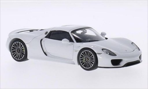 Porsche 918 Base 1/43 Spark Spyder wit modelauto