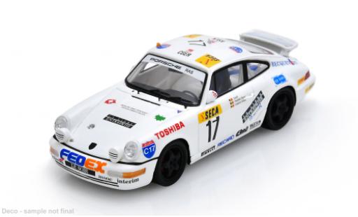 Modelauto Porsche 911 Carrera 2 24h Spa 1991 #17 H.Grohs/Davit 1/43 Spark