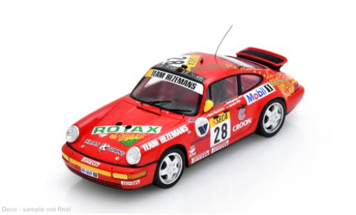 Modelauto Porsche 911 Carrera 2 24h Spa 1991 #28 M.Hezemans/J.Hin 1/43 Spark