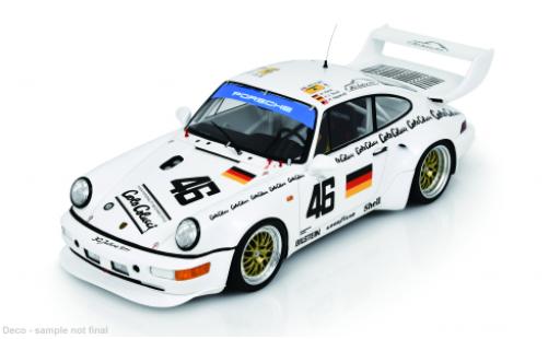 Modelauto Porsche 911 Turbo S 964 24h Le Mans 1 #46 H-J.stuk/H.Haywood 1/18 Spark