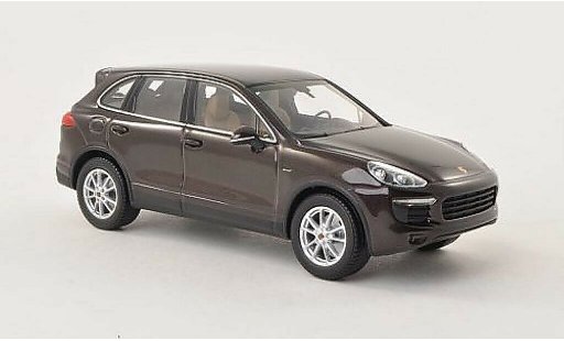 Porsche Cayenne Diesel 1/43 Minichamps (92A) bruin 2014 modelauto