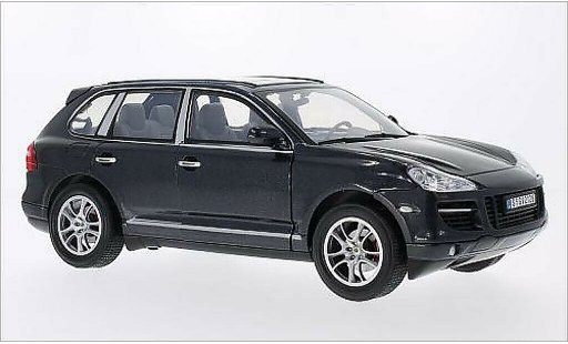 Porsche Cayenne Turbo 1/18 Motormax metallic grijs 2008 modelauto