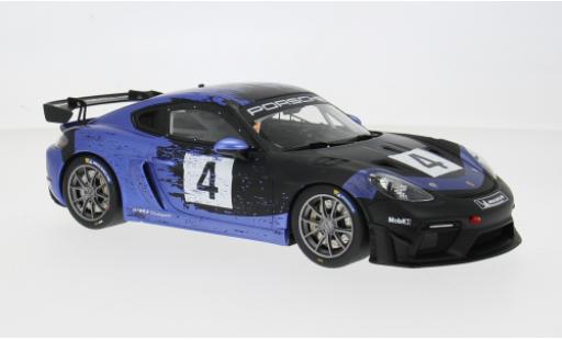 Modelauto Porsche 718 GT4 RS Clubsport blauw/zwart 2021 1/18 Ottomobile