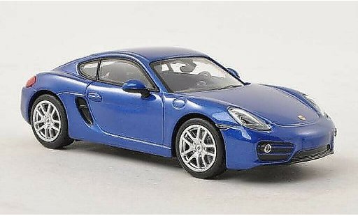 Porsche Cayman Base 1/43 Norev blauw 2013 modelauto