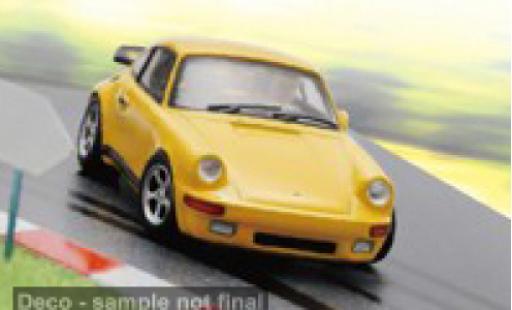 Modelauto Porsche Ruf CTR Porsche RUF &acirc;��Yellowbird&acirc;�� geel 1987 Faszination N&Atilde;&frac14;rburgring 1/64 Spark