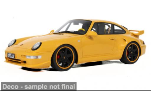 Modelauto Porsche 911 Base TechArt CT3 geel 1995 1/18 GT Spirit