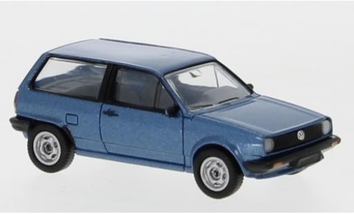 Modelauto Volkswagen Polo Base II metallic blauw 1985 1/87 Premium ClassiXXs