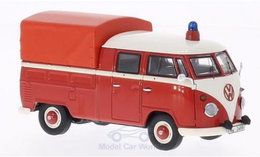 Modelauto Volkswagen T1 B Doppelkabine met Plane Brandweer 1/43 Premium ClassiXXs