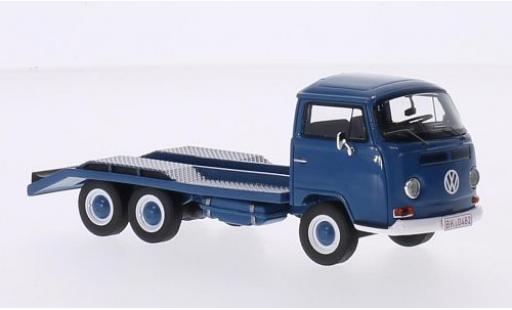 Modelauto Volkswagen T2 A Autotransporter blauw 1/43 Premium ClassiXXs