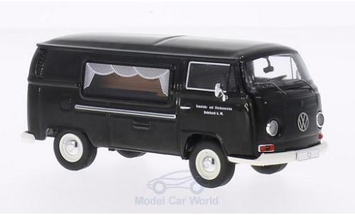 Modelauto Volkswagen T2 A bestelwagen zwart Gemeinde- en Sterbevereine Rohrbach Bestattungswagen 1/43 Premium ClassiXXs