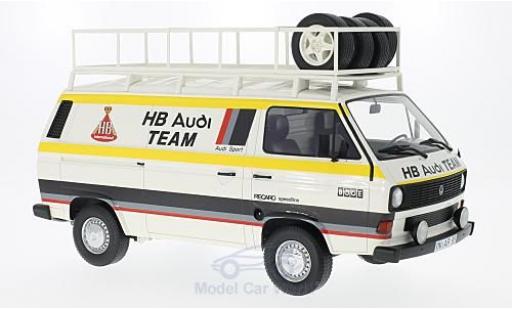 Modelauto Volkswagen T3 A HB Audi Team 1980 Bestelwagen 1/18 Premium ClassiXXs