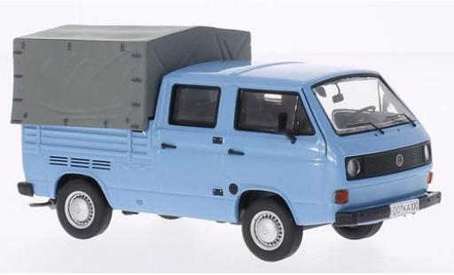 Modelauto Volkswagen T3 A Doppelkabine laadbak blauw 1/43 Premium ClassiXXs