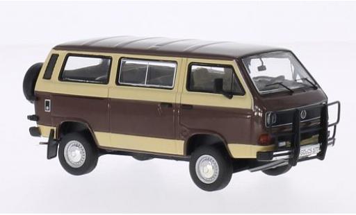 Modelauto Volkswagen T3 B bruin/beige Caravelle Syncro 1/43 Premium ClassiXXs