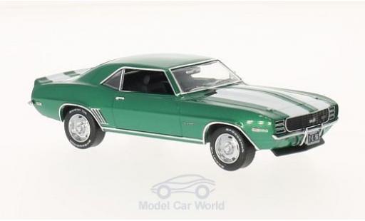 Modelauto Chevrolet Camaro RS metallic groen/wit 1969 1/43 Premium X