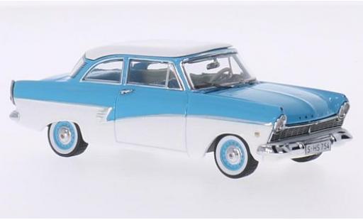 Modelauto Ford Taunus 17M blauw/wit 1957 1/43 Premium X
