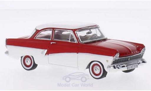 Modelauto Ford Taunus 17M rood/wit 1/43 Premium X