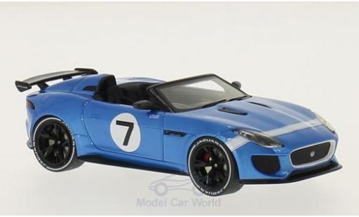 Modelauto Jaguar F-Type Project 7 7 blauw 2015 1/43 Premium X