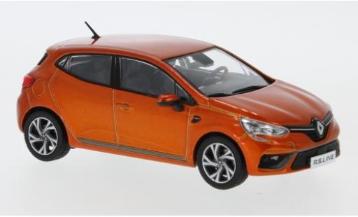 Modelauto Renault Clio RS Line metallic oranje 2019 1/43 Premium X