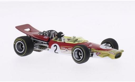 Modelauto Lotus 49B Base No.2 GP Belgien 1968 avec figurine de conducteur J.olijfgroener 1/43 Quartzo