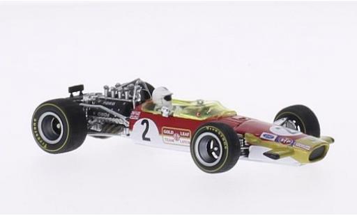 Modelauto Lotus 49B Base No.2 GP Monaco 1969 avec figurine de conducteur R.Attwood 1/43 Quartzo