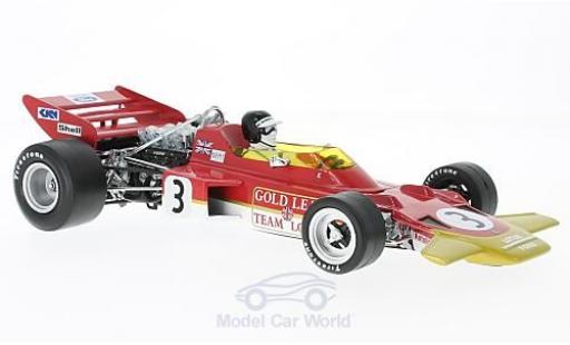Modelauto Lotus 72 Base No.3 Team Gold Leaf formule 1 GP Spanien 1970 J.Rindt 1/18 Quartzo