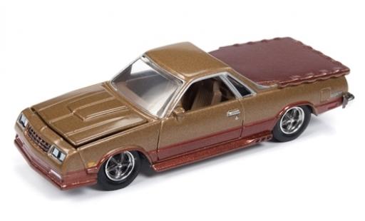 Modelauto Chevrolet El Camino pickup metallic bruin 1986 1/64 Racing Champions