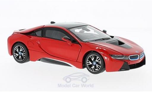 Modelauto Bmw i8 Coupe rood 1/24 Rastar