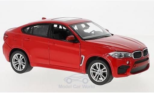 Modelauto Bmw X6 M rood 1/24 Rastar