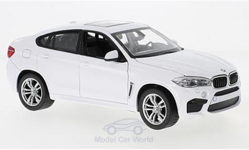 Modelauto Bmw X6 M wit 1/24 Rastar