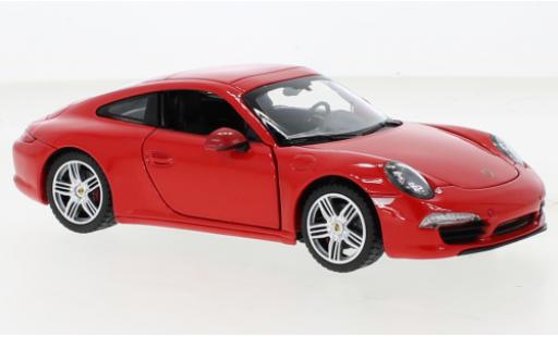 Modelauto Porsche 911 Carrera S rood 1/24 Rastar