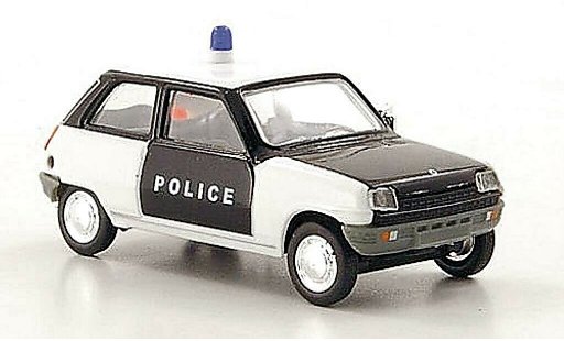 Renault 5 Base 1/87 Herpa Politie (F) zwart/wit modelauto
