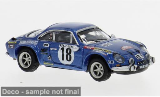 Modelauto Alpine A110 rallye Renault Rally Monte Carlo 1970 #18 Andruet 1/87 Brekina