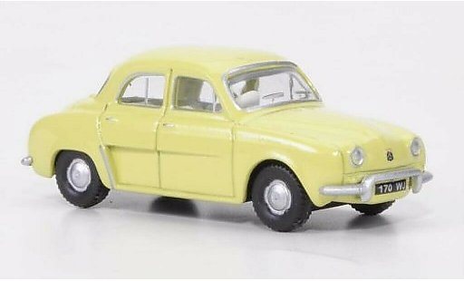 Renault Dauphine Base 1/76 Oxford geelgroen modelauto