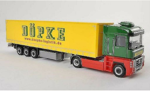 Renault Magnum Base 1/87 Herpa Dopke Spedition Gardinenplanen-SZ modelauto