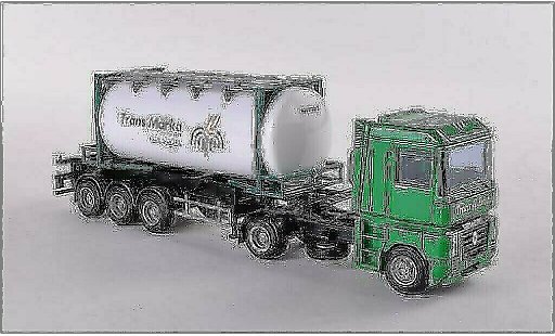 Renault Magnum Base 1/87 AWM Swapbody-SZ Trans Marka modelauto