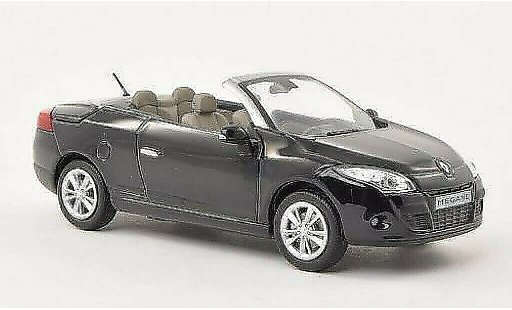 Renault Megane Coupe Cabriolet 1/43 Norev zwart 2009 modelauto