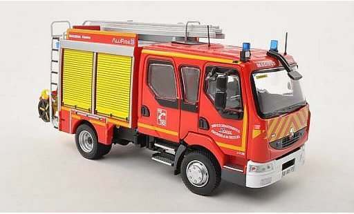 Renault Midlum Base 1/43 Eligor 220 FPTL Camiva Alufire3 Sevice Departemental Yonne Brandweer (F) modelauto
