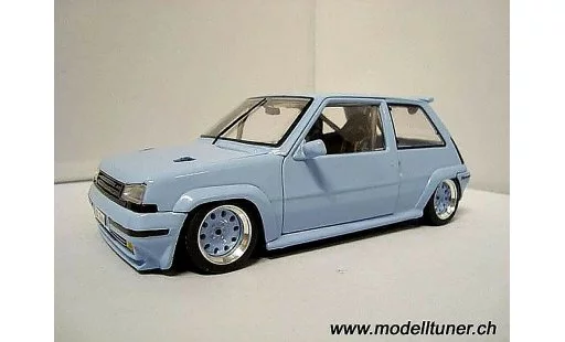 Renault 5 Turbo 1/18 Norev GT blauw jantes 13 pouces modelauto