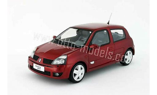Renault Clio 2 RS 1/18 Ottomobile phase rood lucifer 2001 modelauto