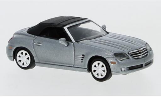 Modelauto Chrysler Crossfire Roadster metallic grijs kap ferm&Atilde;&copy; 1/87 Ricko