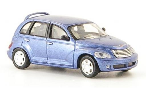 Modelauto Chrysler PT Cruiser hatchback metallic blauw 2006 1/87 Ricko