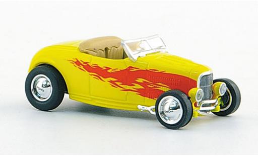 Modelauto Ford Hot Rod 1932 Roadster geel/Dekor 1/87 Ricko