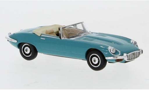Modelauto Jaguar E-Type Roadster turquoise kap ougroen 1/87 Ricko