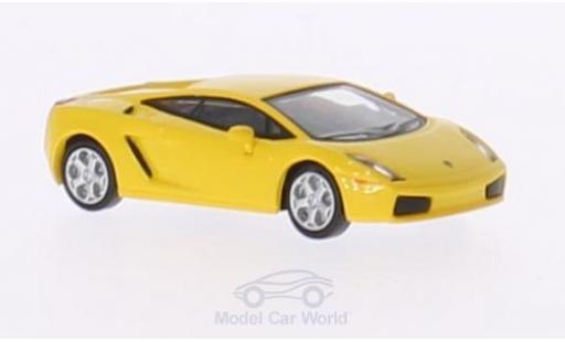 Modelauto Lamborghini Gallardo Base geel 2004 zonder Vitrine 1/87 Ricko